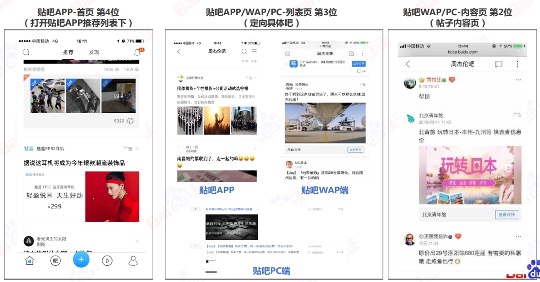 百度贴吧APP/WAP/PC 资源广告位 